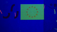 100 eur UV flag