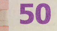 50 eur Colour-changing number