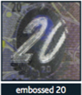 20 GBP holographic strip No. 3